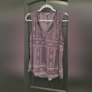 Purple Sleeveless Women's Top-Large